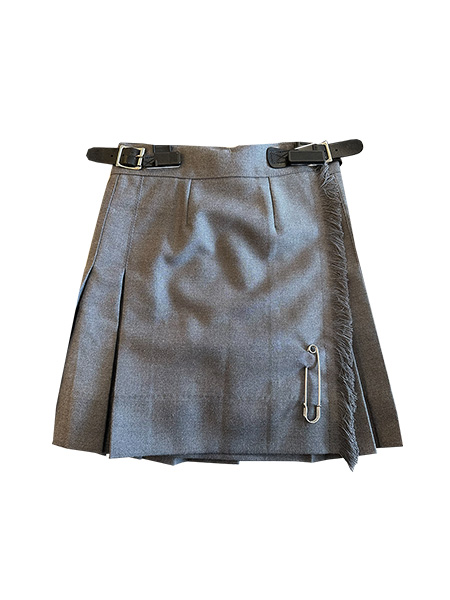 Solid Grey X-Kilt -Youth