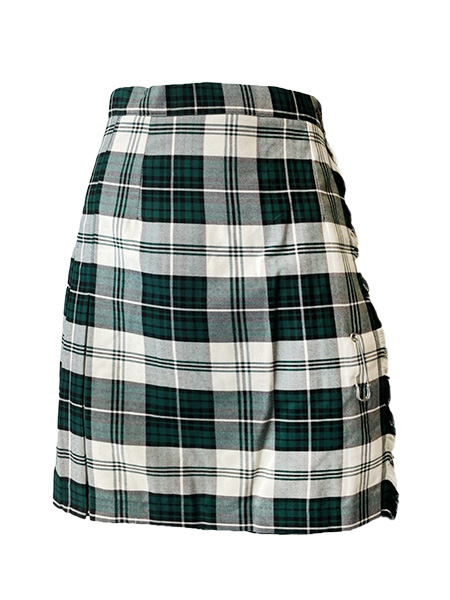 Green/White Plaid X-Kilt