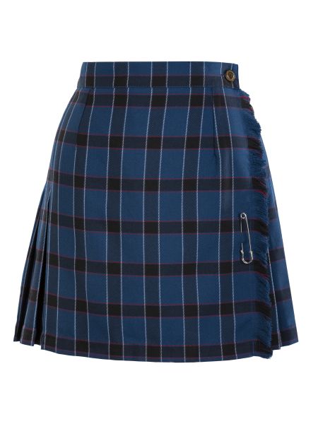 Royal/Navy/Red/White Plaid X-Kilt