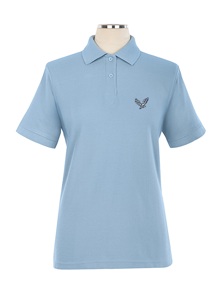 Short Sleeve Pique Embroidered Golf Shirt - Female