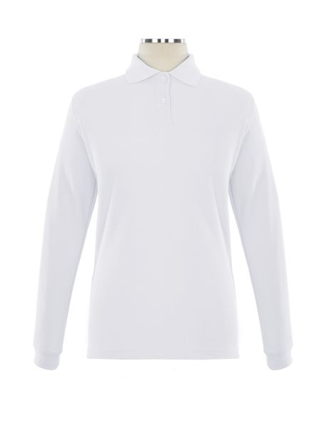 Long Sleeve Pique Embroidered Golf Shirt - Female