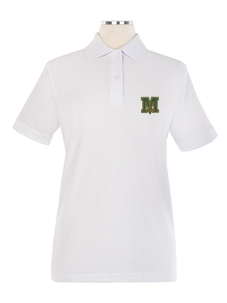 Short Sleeve Pique Embroidered Golf Shirt - Female