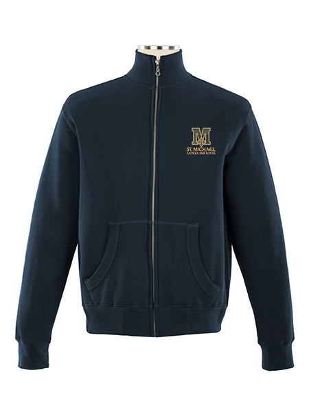 Full Zip Embroidered Sweat Top - Unisex, Youth