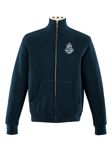 Full Zip Embroidered Sweat Top - Unisex