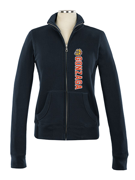 Full Zip Embroidered Sweat Top - Female