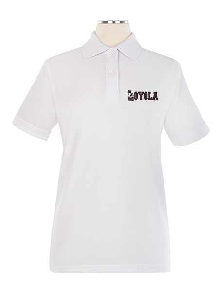 Short Sleeve Pique Embroidered Golf Shirt - Female