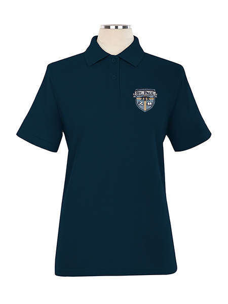 Short Sleeve Pique Embroidered Golf Shirt - Female