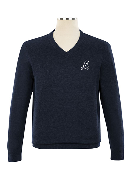 V-Neck Embroidered Pullover - Unisex