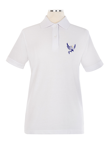 Short Sleeve Pique Embroidered Golf Shirt - Female