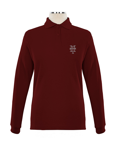 Long Sleeve Pique Embroidered Golf Shirt - Female