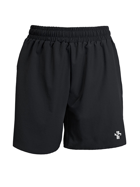 Athletic Printed Gym Short w/ White Cross - Female
