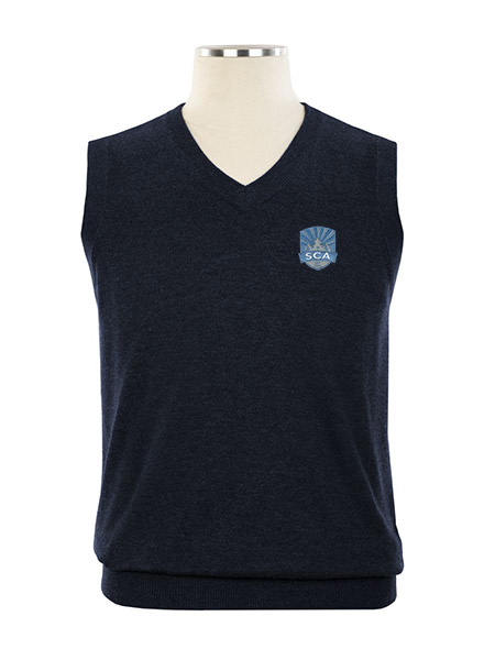 V-Neck Embroidered Vest - Unisex