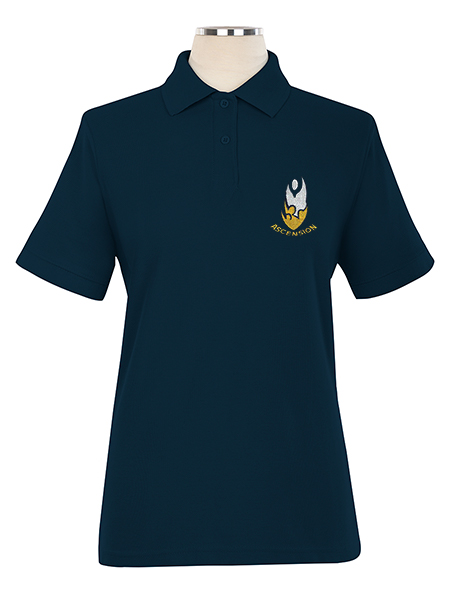 Short Sleeve Pique Embroidered Golf Shirt - Female