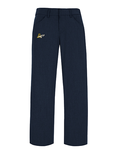 Flat Front Embroidered Dress Pant - Female