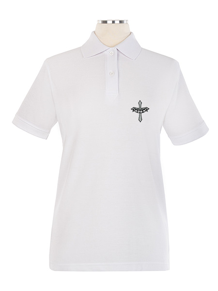 Short Sleeve Pique Embroidered Golf Shirt - Female