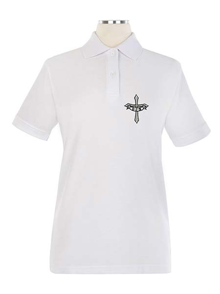 Girls/Ladies Short Sleeve Golf Shirt Embroidered