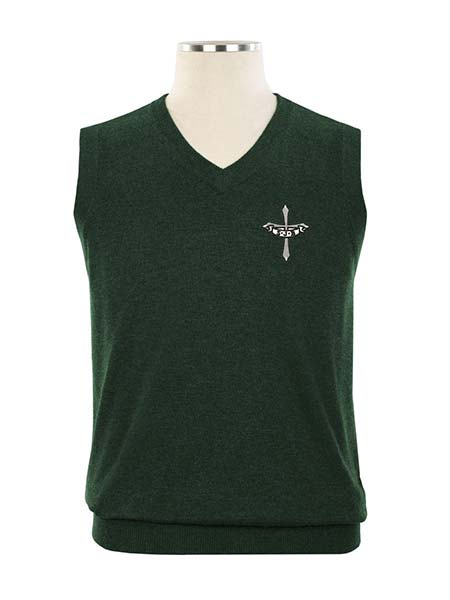 Embroidered V-neck Vest