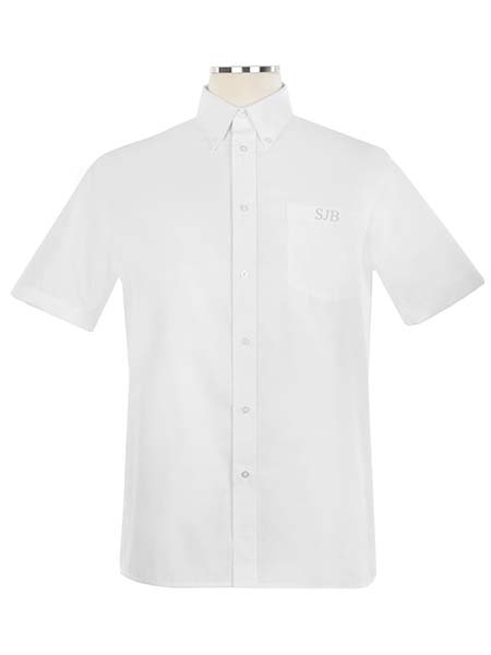 Short Sleeve Oxford Embroidered Shirt