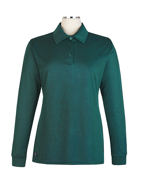 Long Sleeve Performance Embroidered Golf Shirt - Female