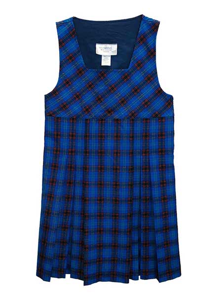 Royal/Navy/Red Plaid Tunic