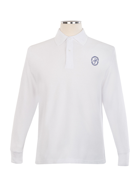 Long Sleeve Pique Embroidered Golf Shirt - Unisex