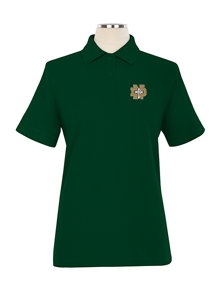 Short Sleeve Pique Embroidered Golf Shirt - Female