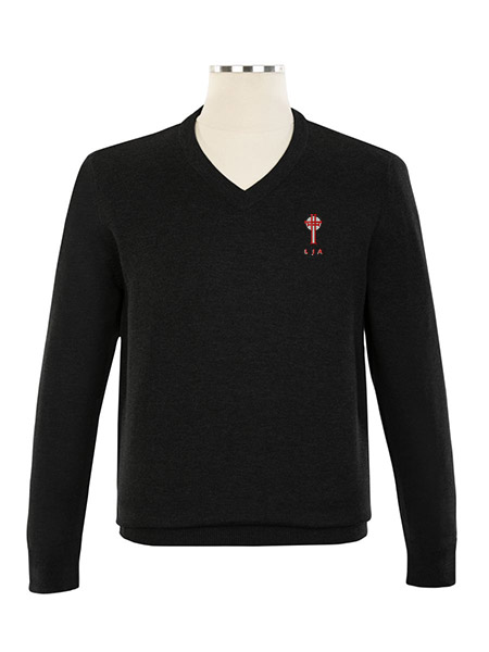 V-Neck Embroidered Pullover - Unisex