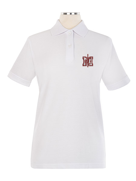 Short Sleeve Pique Embroidered Golf Shirt - Female