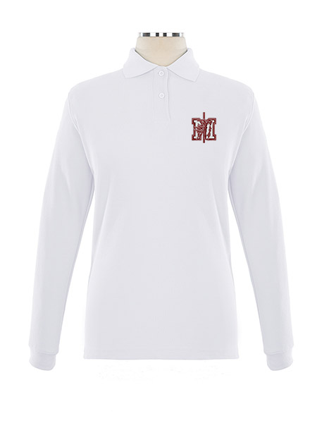 Long Sleeve Pique Embroidered Golf Shirt - Female