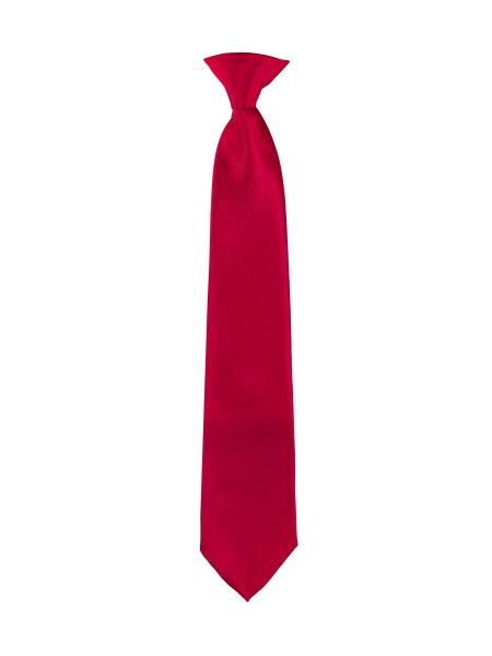 Red Satin, clip-on tie