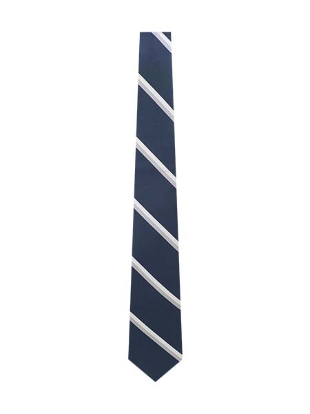 Navy with Light/Dark Grey Stripes Tie