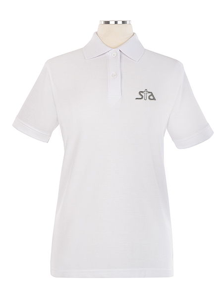 Short Sleeve Pique Embroidered Golf Shirt - Female