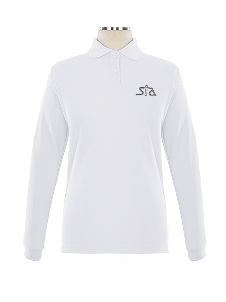 Long Sleeve Pique Embroidered Golf Shirt - Female