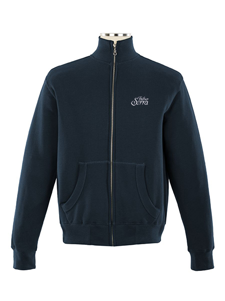 Full Zip Embroidered Sweatshirt - Unisex