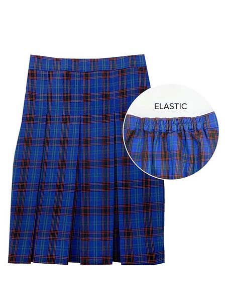 Royal/Navy/Red Plaid Choir Skirt