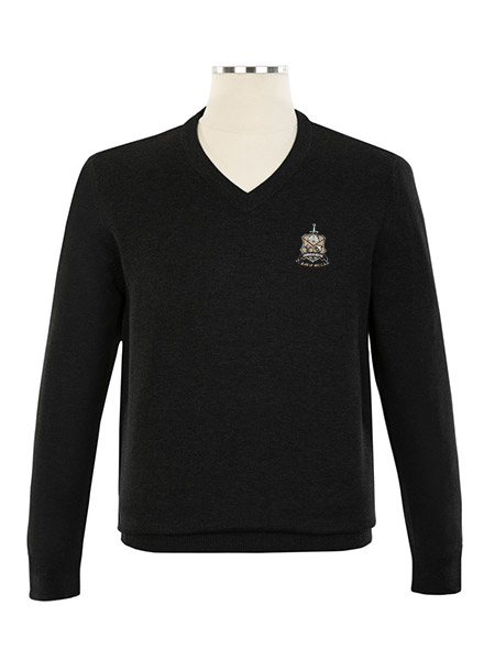 V-Neck Embroidered Pullover - Unisex