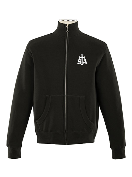 Full Zip Embroidered Sweat Top - Unisex