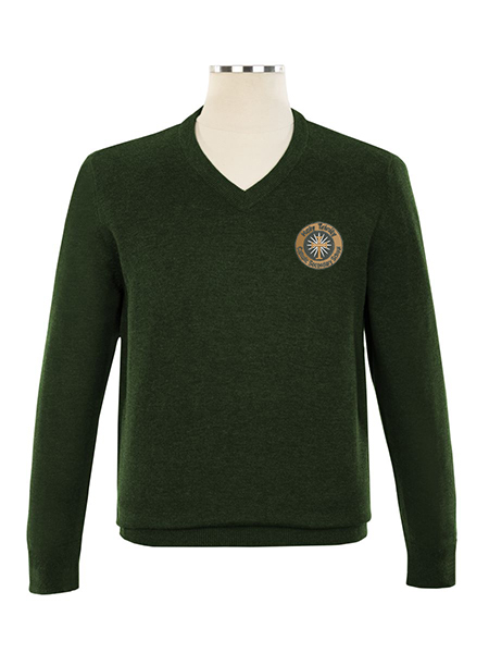 V-Neck Embroidered Pullover - Unisex