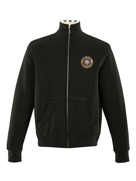 Full Zip Embroidered Sweat Top - Unisex, Youth