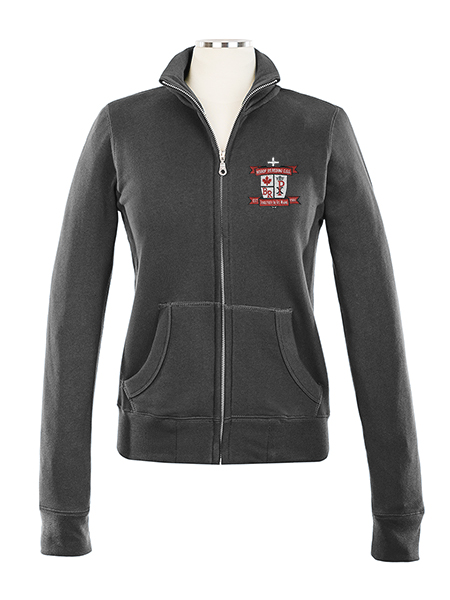 Full Zip Embroidered Sweat Top - Female