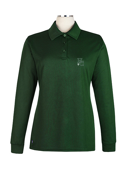 Long Sleeve Performance Embroidered Golf Shirt - Female