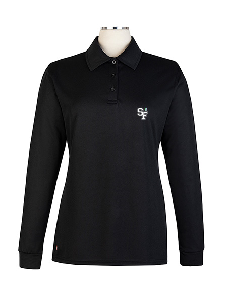 Long Sleeve Performance Embroidered Golf Shirt - Female