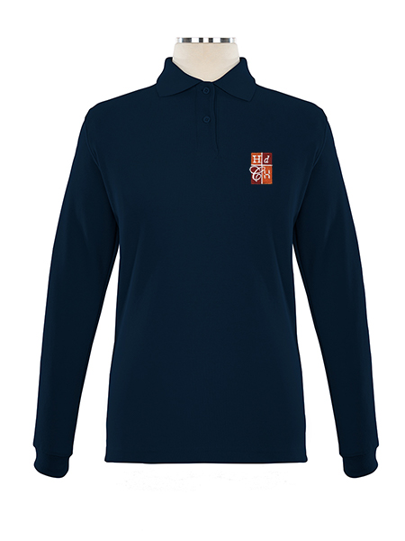 Long Sleeve Pique Embroidered Golf Shirt - Female