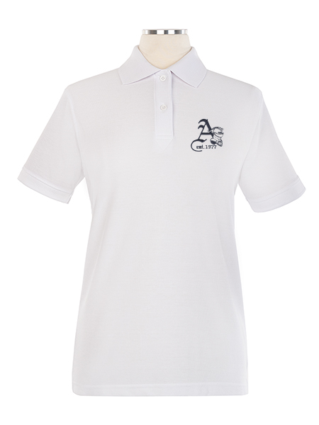 Short Sleeve Pique Embroidered Golf Shirt - Female