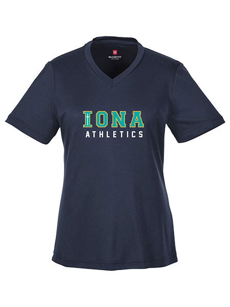 Athletic Short Sleeve Printed V-Neck T-Shirt - Female