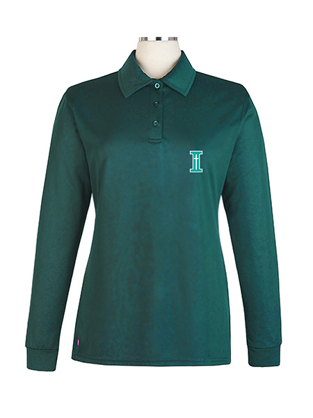 Long Sleeve Performance Embroidered Golf Shirt - Female