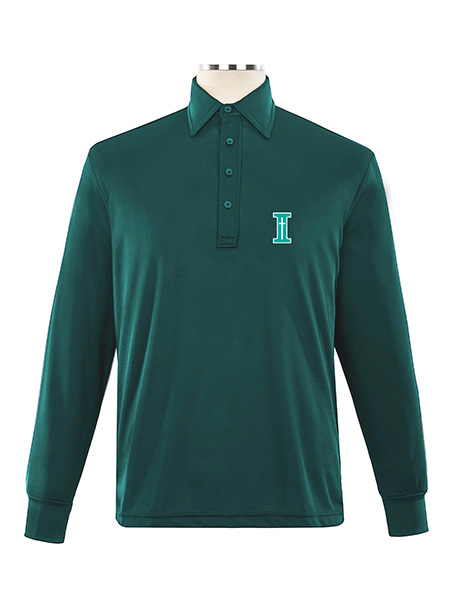 Long Sleeve Performance Embroidered Golf Shirt - Male