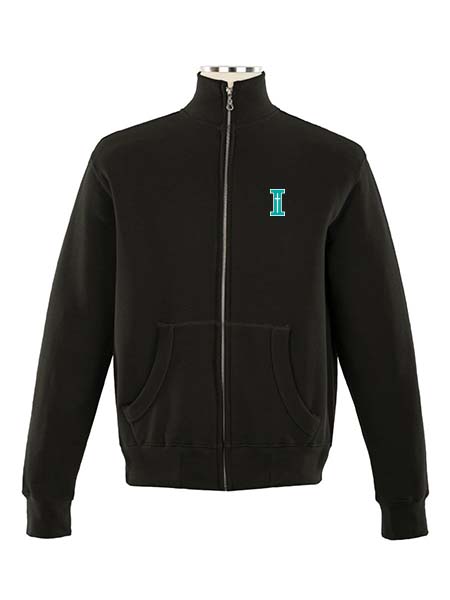 Full Zip Embroidered Sweat Top - Male