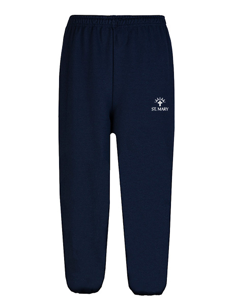 Embroidered Elastic Cuffed Sweatpant - Unisex