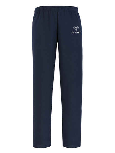 Open Bottom Embroidered Sweat Pant - Unisex